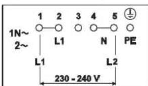 Fors IKT 604 S FB - Electrical connections: 6-pole connection - 1