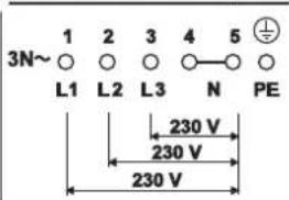 Fors IKT 604 S FB - Electrical connections: 6-pole connection - 4