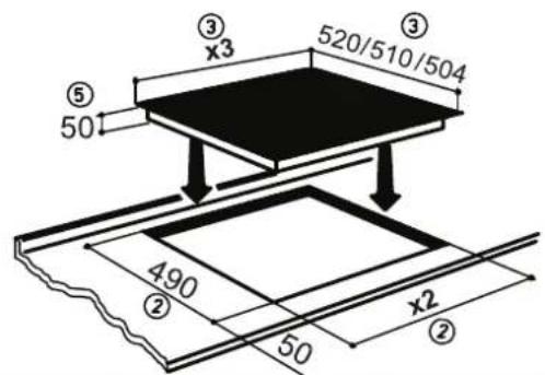 Fors IKT 604 S FB - Worktop cut-out - 1