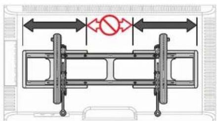 SANUS VXL7 - For extended wall plates: - 1