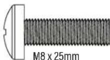 SANUS VXL7 - TV Screws - 5
