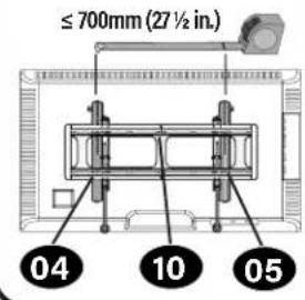 SANUS VXL7 - For TV brackets 700mm or less * - 1