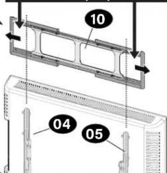 SANUS VXL7 - WARNING: Avoid potential personal injuries! These areas could be pinch points when sliding back together. - 1