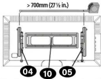 SANUS VXL7 - For TV brackets greater than 700mm - 1