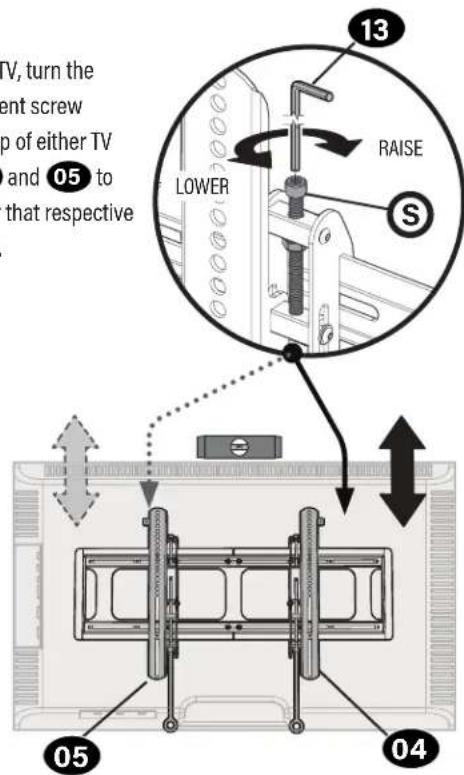 SANUS VXL7 - Adjustments - 2
