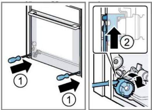 NEFF B5AVM7AG7F - Accrocher la porte de l'appareil - 4