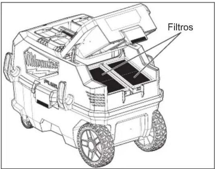 MILWAUKEE M18 Fuel PACKOUT VACLINK 088820 - Instalación / retiro de los filtros - 1
