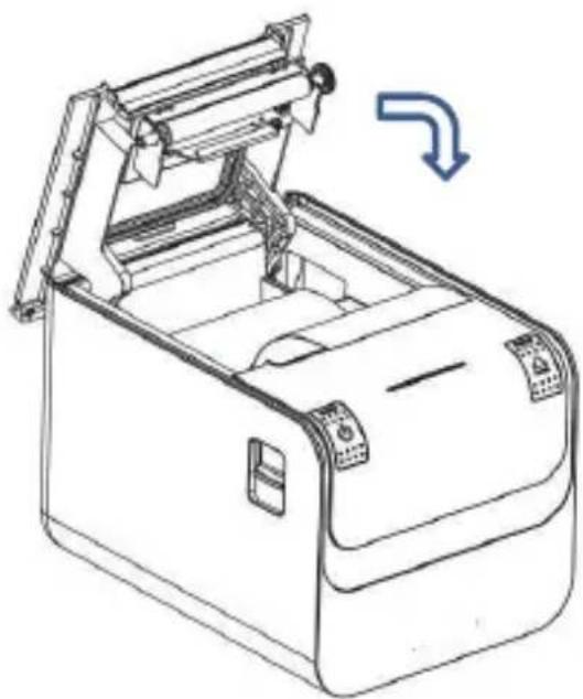 Aqprox appPOS80AMUSE - Carga del rollo de papel - 2