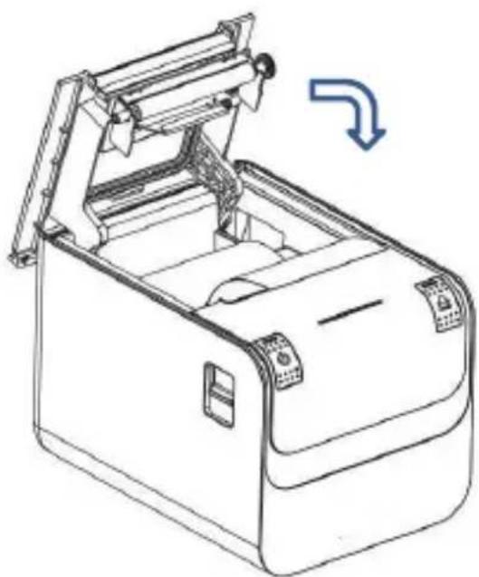 Aqprox appPOS80AMUSE - Carregar o rolo de arraste de papel - 2