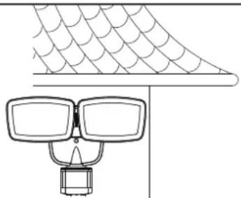 Vaxcel T0698 - Note: Fixture can be wall mounted or eave mounted. - 1