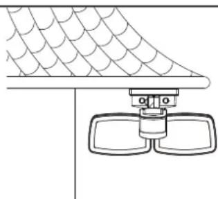 Vaxcel T0698 - Note: Fixture can be wall mounted or eave mounted. - 2