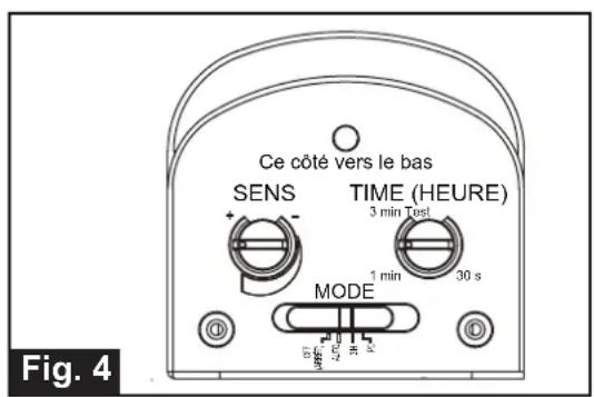 Vaxcel T0699 - Réglage de la tête d'éclairage : - 1