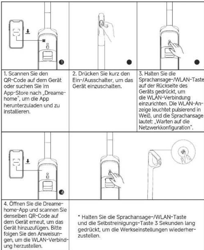 DREAME H15 Pro Heat - Verbinden mit der „Dreamehome" App - 1