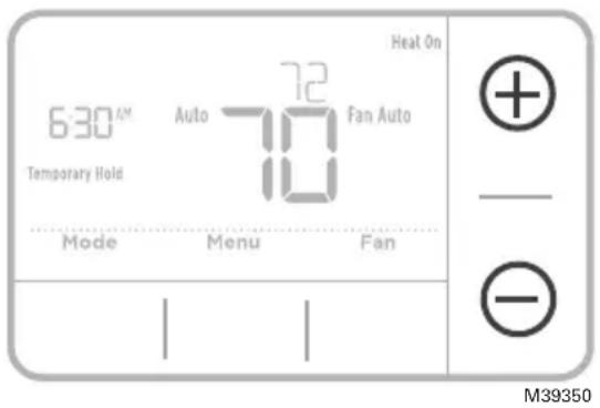 ProSelect PSTSP11AWH - Program schedule override (temporary) - 1