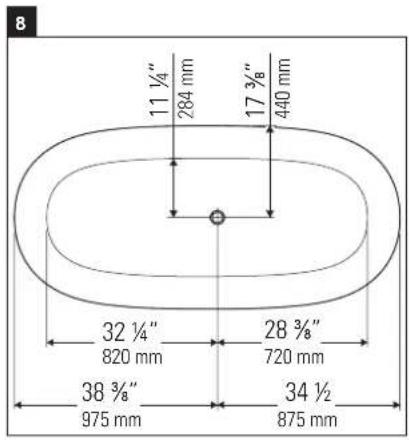 8 11 ¼" 284 mm 17 ¾" 440 mm 32 ¼" 820 mm 28 ¾" 720 mm 38 ¾" 975 mm 34 ½ 875 mm
