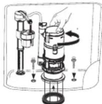ProFlo PF9803WH - Préparation de la toilette en vue de son installation - 1