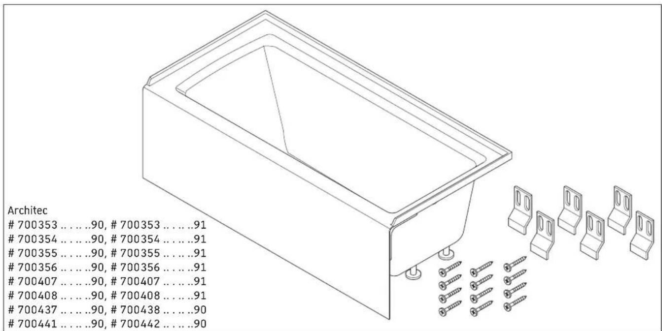 Duravit Architec 700408000000090 - Les produits sont conformes aux codes suivants : - 2