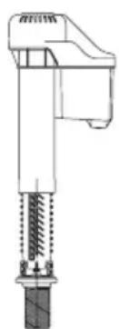 TOTO Promenade II MS814224CUF - Ajuste del nivel del agua - 2