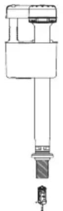 TOTO Promenade II MS814224CUF - Ajuste del nivel del agua - 1