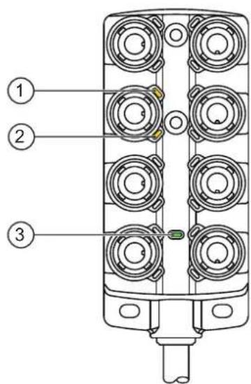 IFM EBF032 - Eléments de service et d'indication - 1