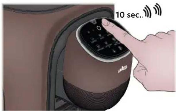 Lavazza Assoluta - Réinitialisation DES DONNÉES D'ACCès WI-FI - 1
