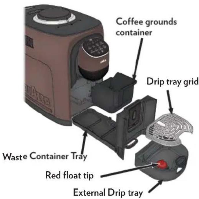Lavazza Assoluta - Cleaning the drip tray and coffee grounds container - 2