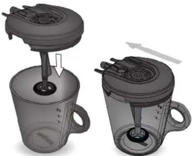 Lavazza Assoluta - Reinigung des Milchaufschäumkanne - 5