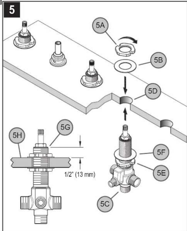 Pfister LG15407C - RECOMENDED COMPONENT LOCATIONS - 2