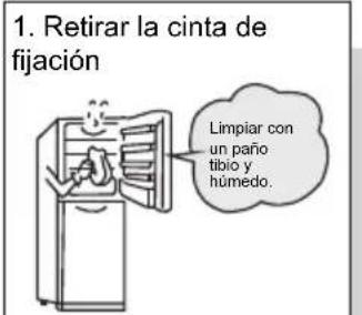 TCL RP503SXE0UK - Preparaciones previas al uso del refrigerador - 1