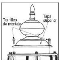 Craftmade Franklin ZA3315 - Instalación de la bombilla y de la tapa superior - 1