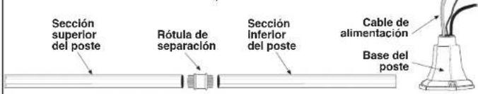 Craftmade Franklin ZA3315 - Armado del poste - 1