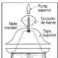 Craftmade Franklin ZA3315 - Instalación de la bombilla y de la tapa superior - 3