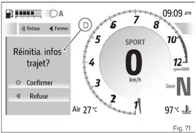DUCATI Panigale V2 (2026) - Mise à zéro informations Trajet 1 - 1