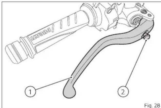 DUCATI Panigale V2 (2026) - Levier commande frein avant - 1