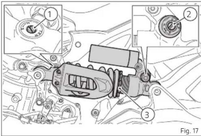 DUCATI Panigale V2 (2026) - Réglage de l'amortisseur arrêté - 1