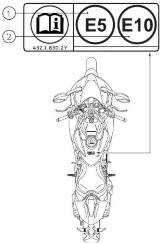 DUCATI Panigale V2 (2026) - Étiquette carburant - 1