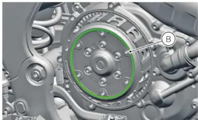 DUCATI Desmo450 MX Factory (2026) - Embrayage - contrôle de l'usure et remplacement des disques d'embrayage Dépose disques d'embrayage - 5