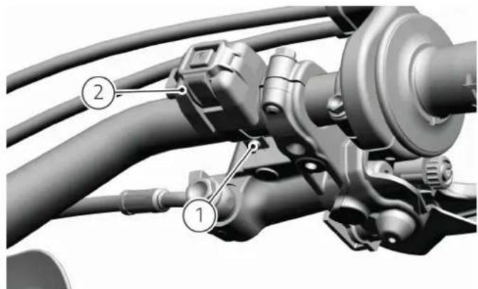 DUCATI Desmo450 MX Factory (2026) - Dépose et repose des commutateurs Dépose bouton de démarrage du vehicule - 3