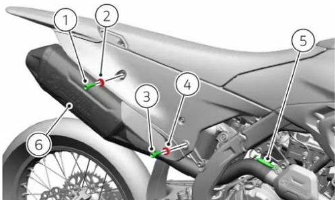 DUCATI Desmo450 MX Factory (2026) - Repose silencieux - 2