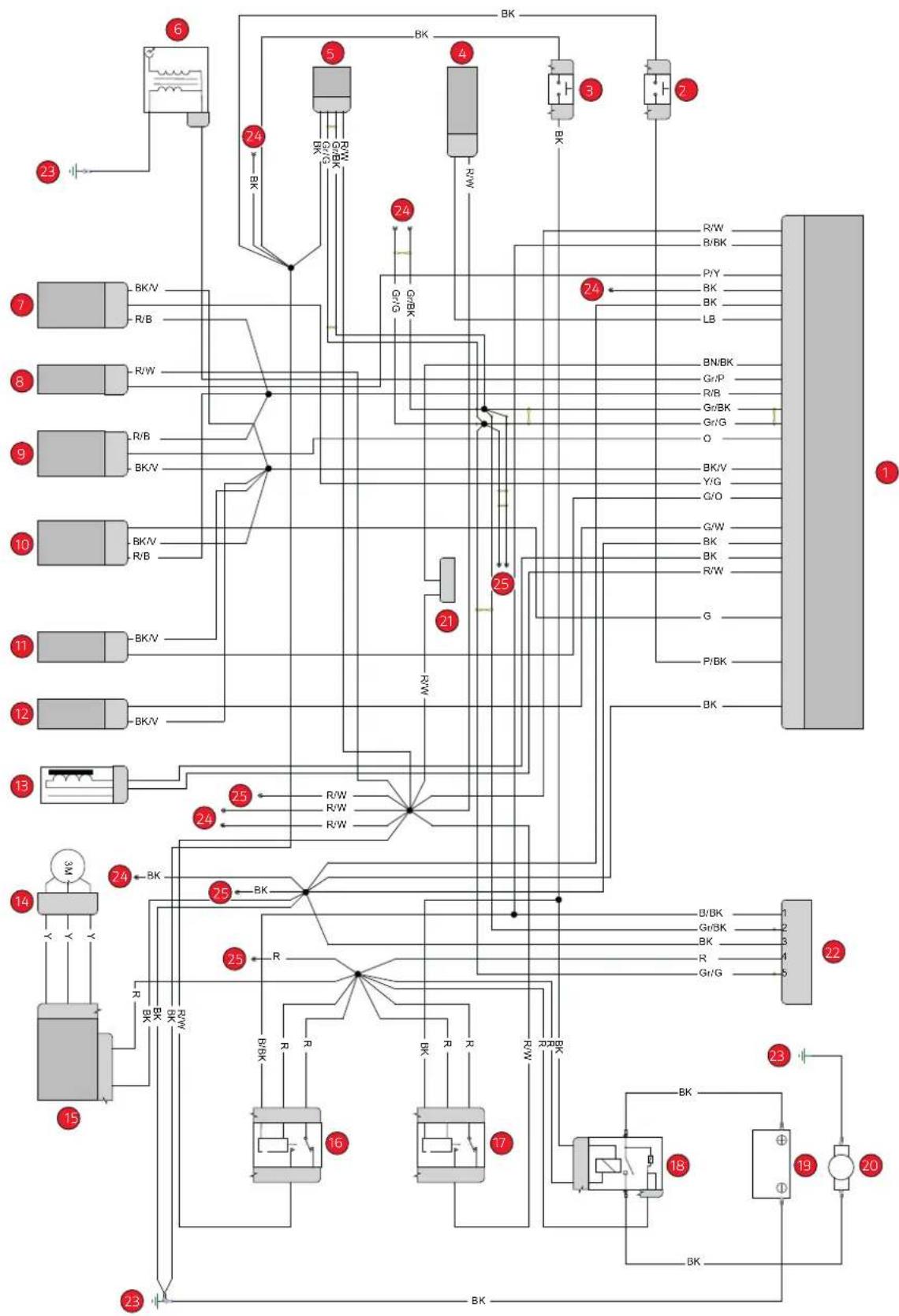 DUCATI Desmo450 MX Factory (2026) - Circuitélectrique - 1