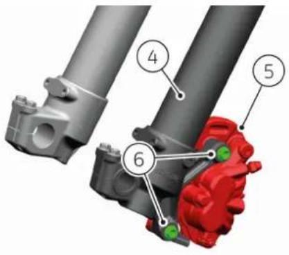 DUCATI Desmo450 MX Factory (2026) - Repose tubes fourche avant - 4