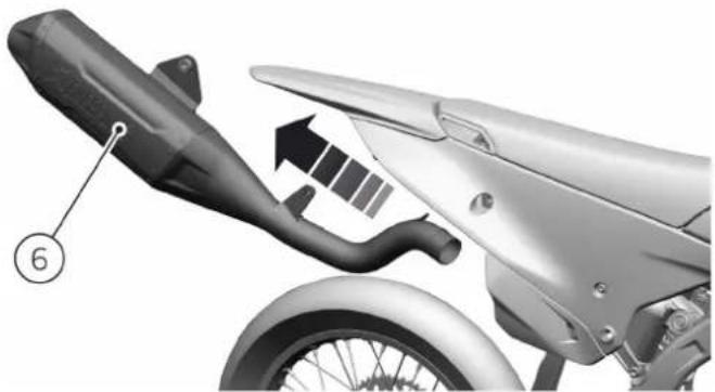 DUCATI Desmo450 MX Factory (2026) - Dépose silencieux - 2
