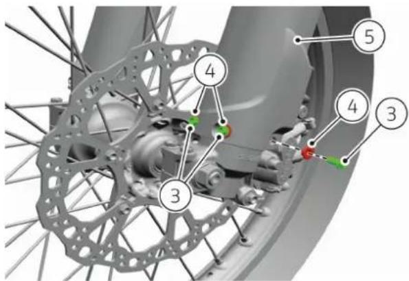 DUCATI Desmo450 MX Factory (2026) - Couvre-tiges de fourche Dépose - 3