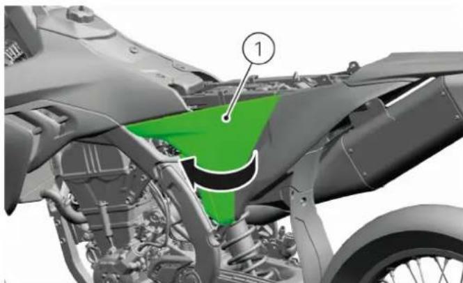 DUCATI Desmo450 MX Factory (2026) - Dépose du cache létal arrêté gauche - 1