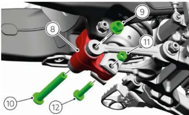 DUCATI Desmo450 MX Factory (2026) - Repose amortisseur arrriere - 2
