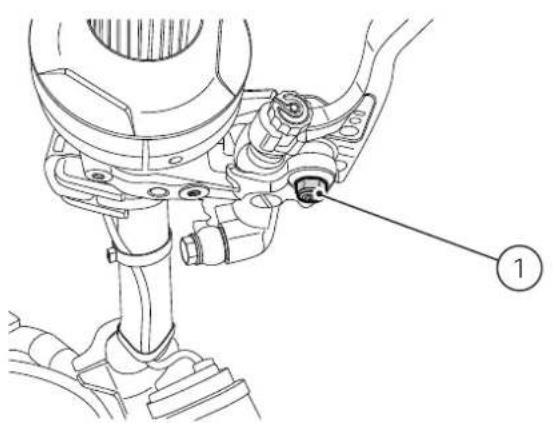 DUCATI Desmo450 MX Factory (2026) - Dépose et repose levier de frein avant Dépose - 2