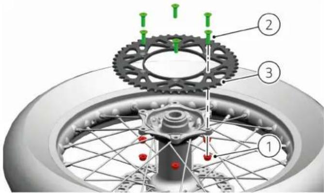 DUCATI Desmo450 MX Factory (2026) - Dépose de la couronne - 1