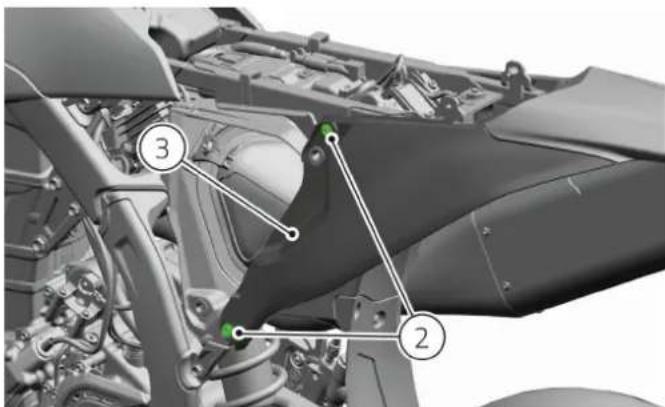 DUCATI Desmo450 MX Factory (2026) - Dépose du cache létal arrêté gauche - 3