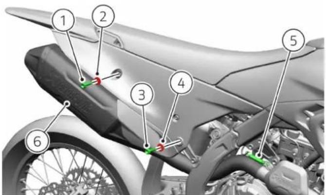 DUCATI Desmo450 MX Factory (2026) - Dépose silencieux - 1