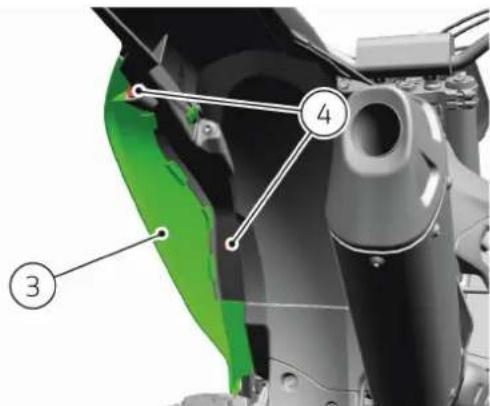 DUCATI Desmo450 MX Factory (2026) - Dépose du cache létal arrêté gauche - 4